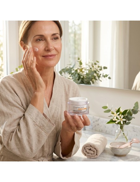 Basiko Mature – Crema Facial Antiedad con Vitamina C y Ácido Hialurónico para piel madura y sensible