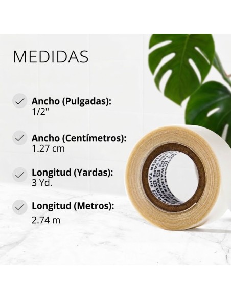 WALKER TAPE ULTRA HOLD 1/2'' x 3 Yards - Cinta adhesiva para prótesis y pelucas