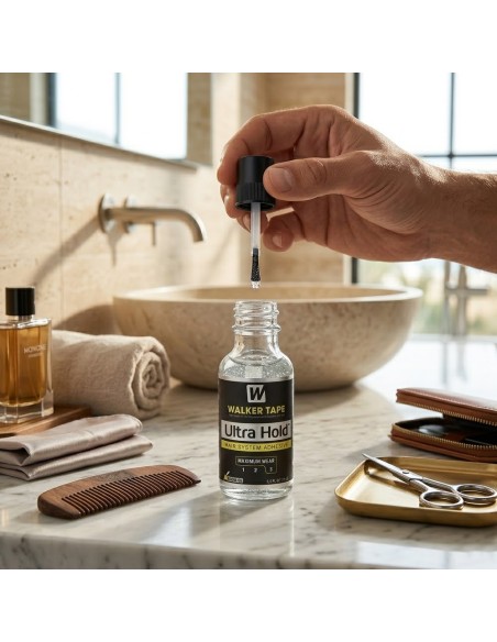 WALKER TAPE ULTRA HOLD - Adhesivo líquido con pincel para prótesis y pelucas 15ml
