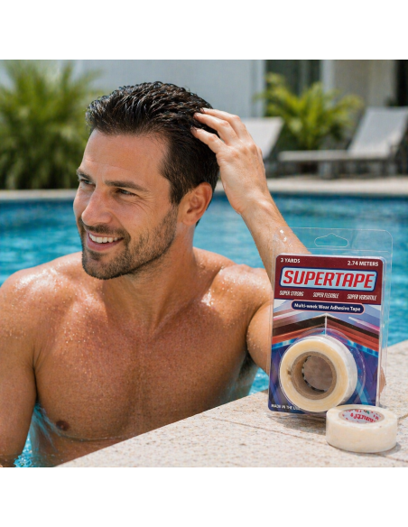 Super Tape Rollo 3/4” x 3 Yards | Cinta Adhesiva Prótesis Capilar Fuerte