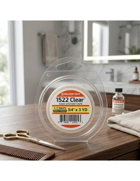 WALKER TAPE  1522 CLEAR  3/4" X 3 YARDS Cinta Adhesiva Doble Cara