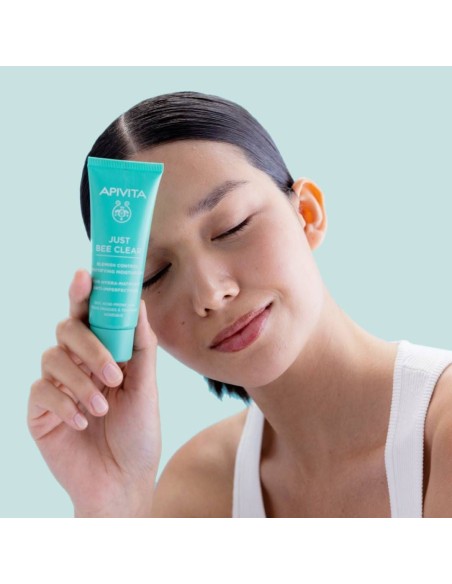 APIVITA JUST BEE CLEAR - Crema Anti-Imperfecciones Matificante Hidratante.