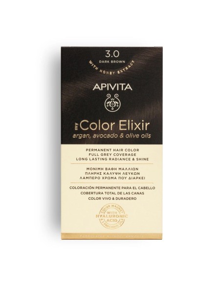 APIVITA MY COLOR ELIXIR 3.0 Marrón Oscuro - Tinte permanente para el cabello