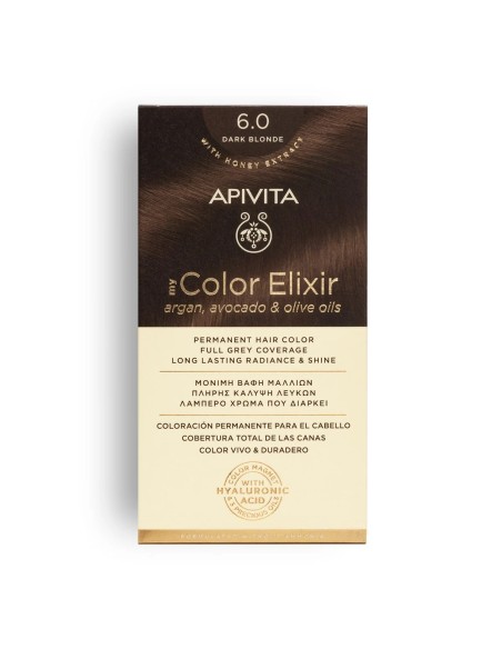 My color elixir 6.0 de Apivita, tinte sin amoniaco ni PPD para piel sensible