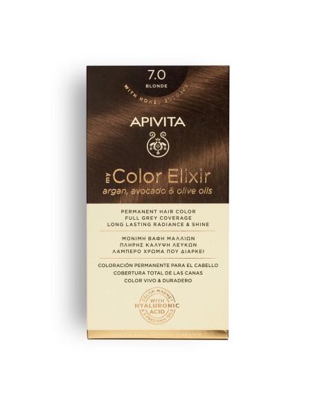 APIVITA MY COLOR ELIXIR 7.0 Rubio - Tinte permanente para el cabello