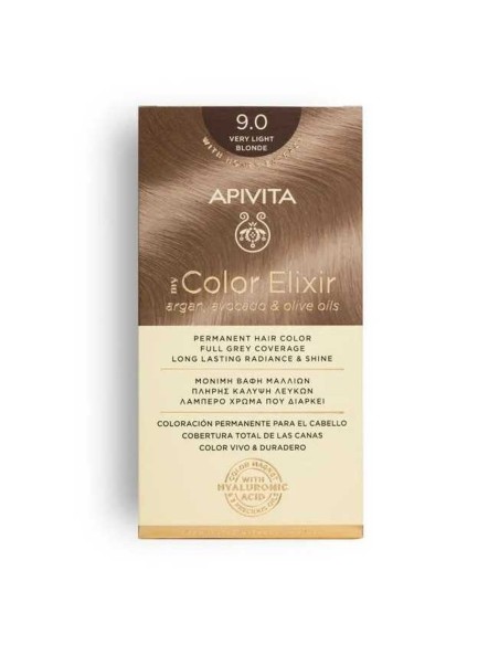 APIVITA MY COLOR ELIXIR 9.0 Rubio Muy Claro - Tinte Permanente para el cabello