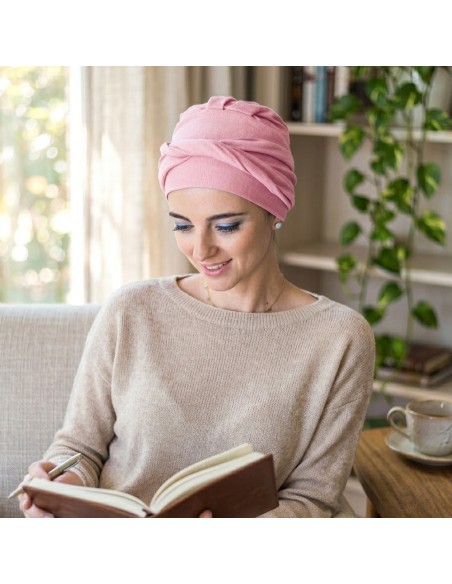 CAREBELL· Turbante Oncológico Confort · Algodón Orgánico · Varias Tonalidades.