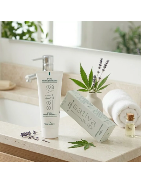 Crema Sativa GY-TEX con Tex-OE para prevenir la radiodermitis