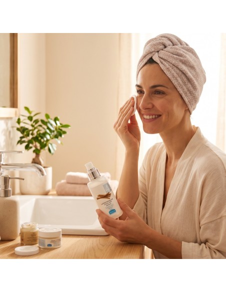 Agua micelar de alta tolerancia ideal para pacientes en quimioterapia.