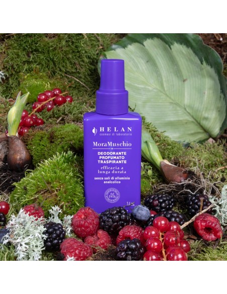 Desodorante eficaz 24h Helan Mora y Muschio 100ml.