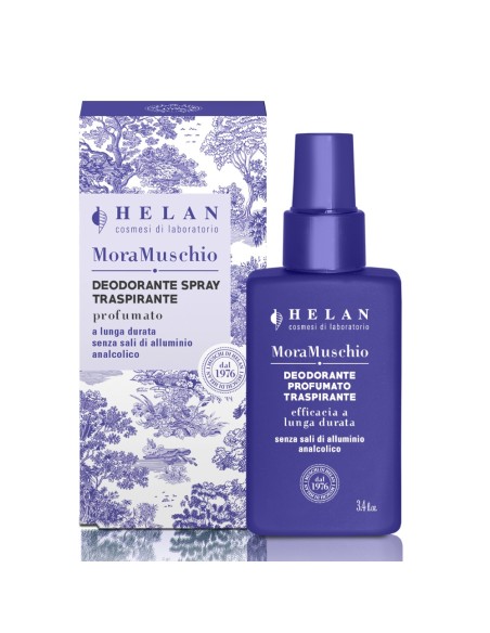Desodorante natural Helan Mora y Muschio para piel sensible.