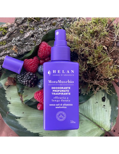 Cosmética natural italiana para el cuidado de axilas sensibles.