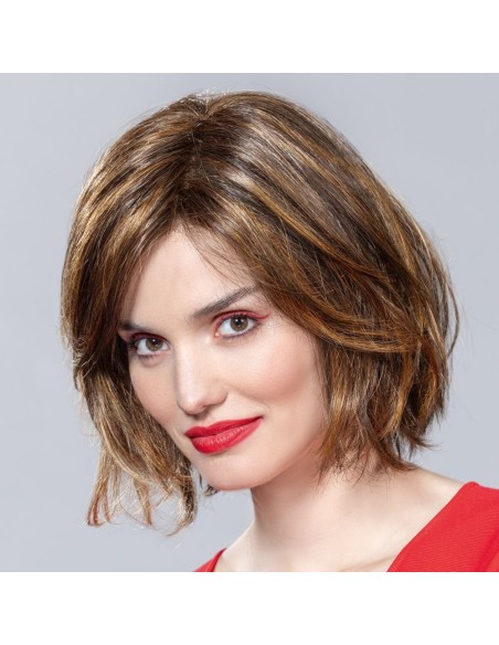 Peluca Ellen Wille Smoke Mono Part · Fibra Sintética · Estilo Bob Natural y Confortable