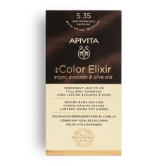 APIVITA COLOR ELIXIR 5.35 Castaño Claro Dorado Caoba - Tinte permanente para el cabello 2