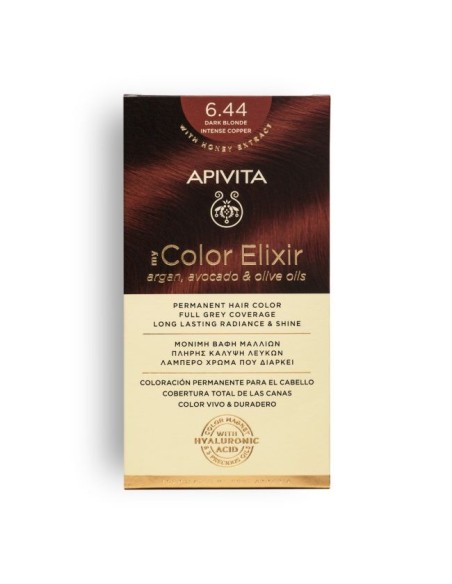 APIVITA MY COLOR ELIXIR 6.44 Cobrizo Intenso -Tinte Permanente para el Cabello