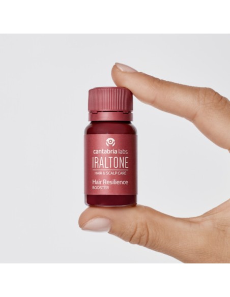 Vial monodosis de Iraltone para mejorar la densidad y grosor capilar.