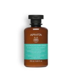 Apivita Champú Equilibrante: la solución natural para raíces grasas y puntas secas.