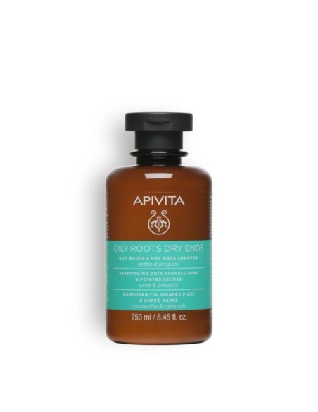 Apivita Champú Equilibrante: la solución natural para raíces grasas y puntas secas.