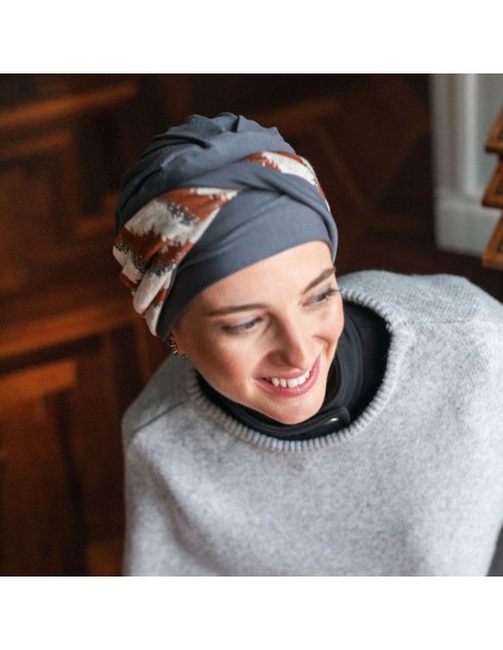 Turbante Preformado Confort Wild · Bambú y Algodón · Carebell Headwear