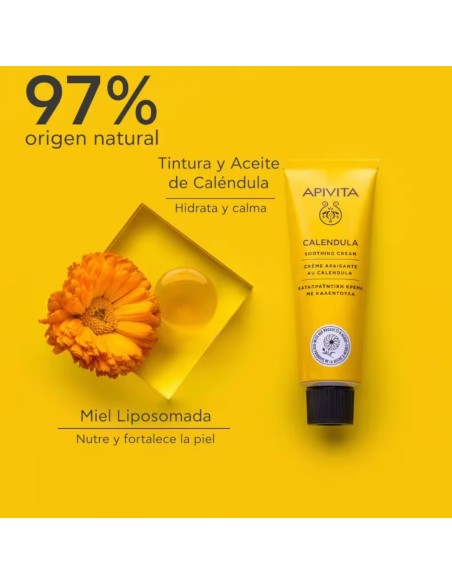 Crema natural con extracto de calendula Apivita