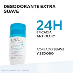 Desodorante suave Uriage roll on especial para pieles sensibles 2