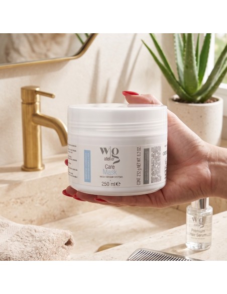 Mascarilla Care Mask de Wig Atelier para el cuidado experto de pelucas.