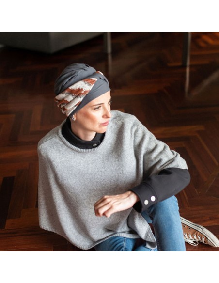 Turbante Preformado Confort Wild · Bambú y Algodón · Carebell Headwear