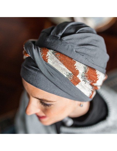 Turbante Preformado Confort Wild · Bambú y Algodón · Carebell Headwear