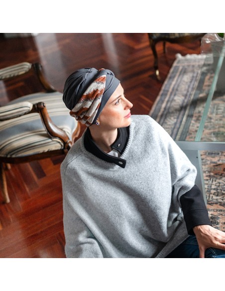 Turbante Preformado Confort Wild · Bambú y Algodón · Carebell Headwear