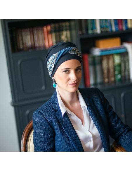 Turbante Oncológico Elegance Lisboa · Tejido de Bambú · Carebell Headwear.
