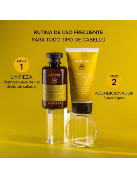 APIVITA acondicionador con miel y camomila