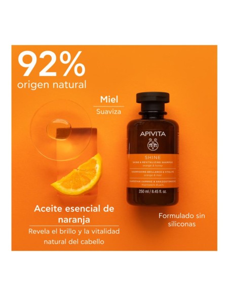 APIVITA champú para recuperar el brillo natural