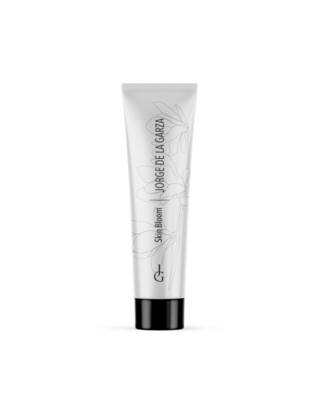 Fórmula avanzada con ácido hialurónico y colágeno de la base Skin Bloom para el cuidado de la piel.