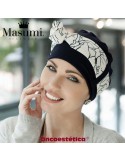 YANNA NAVY WHITE LILIUM - Gorro Bambú + Cinta - MASUMI HEADWEAAR