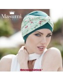 ELLA GREEN FOREST FLOWER - Gorro + Banda Algodón - MASUMI HEADWEAR