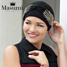 CAROLINA BLACK LAUREL CROWN - Gorro Algodón + Cinta - MASUMI HEADWEAR