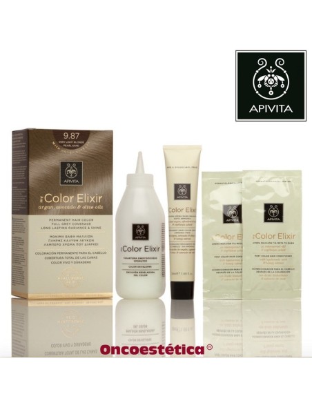 APIVITA COLOR ELIXIR 8.0 Rubio Claro - Tinte permanente para el cabello