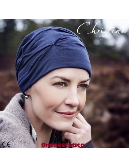 Gorro oncológico sin costuras irritantes para cuero cabelludo sensible.