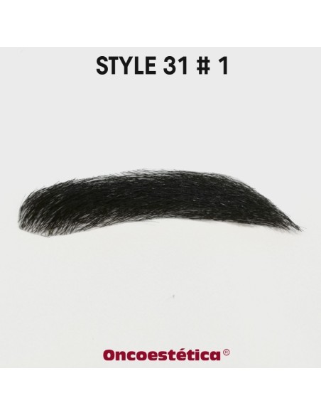 Cejas oncológicas masculinas con base invisible de alta transpiración