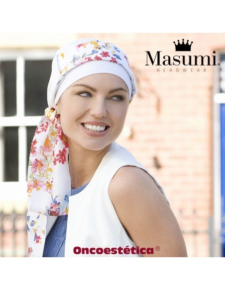 YANNA WHITE SUMMERTIME - Gorro Bambú + Cinta - MASUMI HEADWEAAR