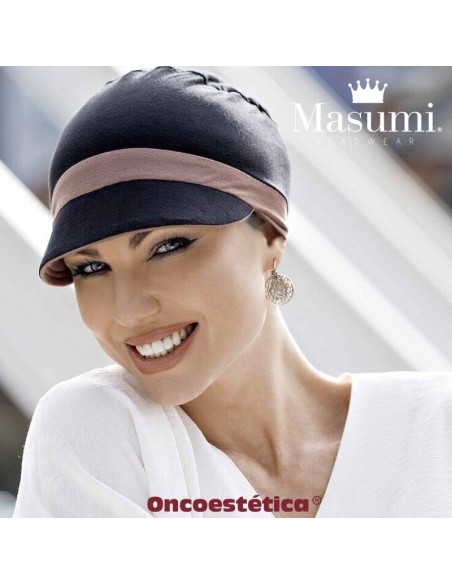 KATIA BLACK & LILAC - Gorra Reversible - MASUMI HEADWEAR KATIA BLACK & LILAC - Gorra Reversible - MASUMI HEADWEAR