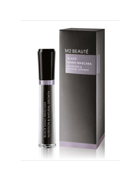 M2 Beauté Black Nano Mascara para pestañas debilitadas