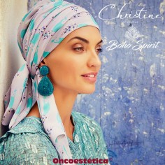 SAPPHIRE PARROT PASSION - Turbante + Cinta Larga - CHRISTINE HEADWEAR