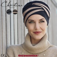 Turbante oncológico Shanti Bicolor de Christine Headwear en Oncoestética.