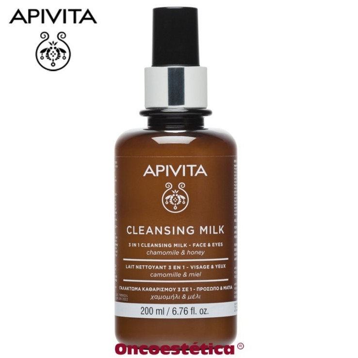 APIVITA CLEANSING 3 En 1 Leche Limpiadora Cara y Ojos