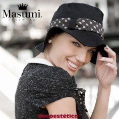 LOLA BLACK + YANNA SCARF - Gorro Algodón con Cinta - MASUMI HEADWEAR 2