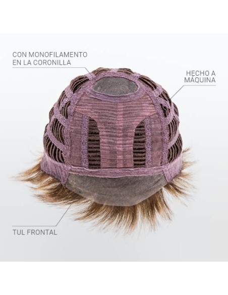 PERU ★★◗ - Peluca Sintética con Frontal invisible RAQUEL WELCH