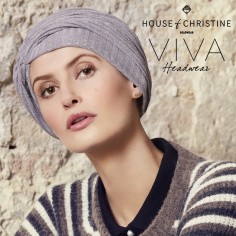 ROSA - V GREY - Turbante Algodón - HOUSE OF CHRISTINE XX