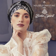 SCARLETT FLORAL WOODS - Turbante + Cinta - HOUSE OF CHRISTINE - BOHO SPIRIT