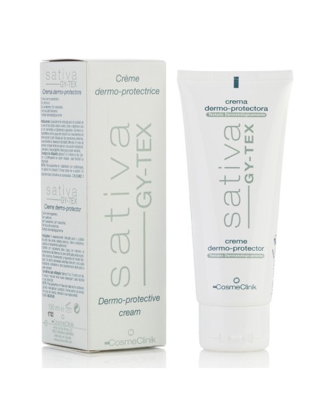 SATIVA GY-TEX - Crema Dermo-protectora de cabeza, cuello, torax y abdomen - COSMECLINIK